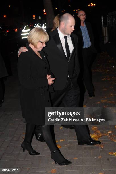 Margaret Gately, the mother of Stephen Gately arrives at the Jennings Funeral Directors in the Seville Place area to view Stephen, ahead of a private...