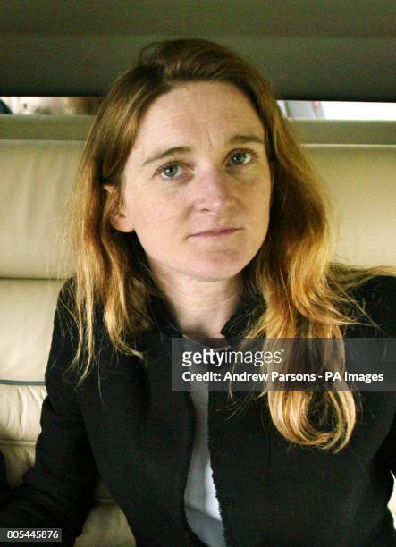 Political Secretary Rachel Whetstone talk during a flight to Norwich