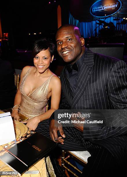 Player Shaquille O'Neal and wife Shaunie O'Neal at Muhammad Ali's Celebrity Fight Night XIV at the JW Marriott Desert Ridge Resort & Spa on April 5,...