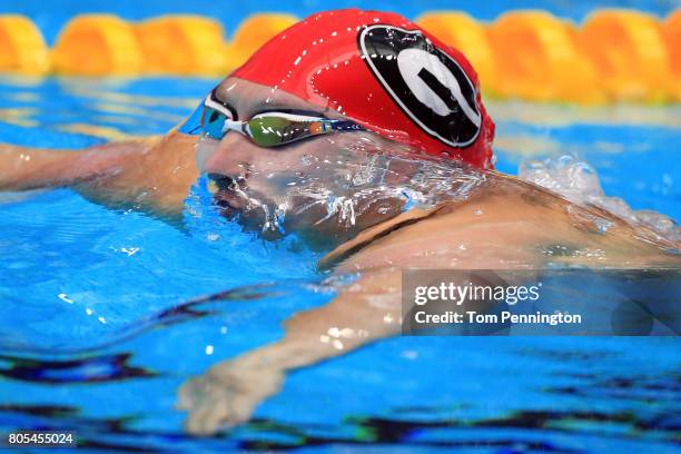 Chase Kalisz competes in the Men's 200 LC Meter Individual Medley Final during the 2017 Phillips 66 National Championships & World Championship...