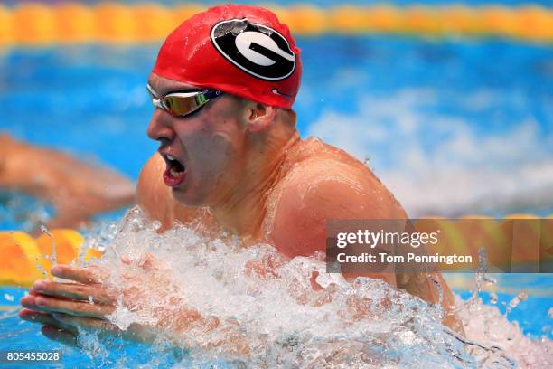 Chase Kalisz competes in the Men's 200 LC Meter Individual Medley Final during the 2017 Phillips 66 National Championships & World Championship...