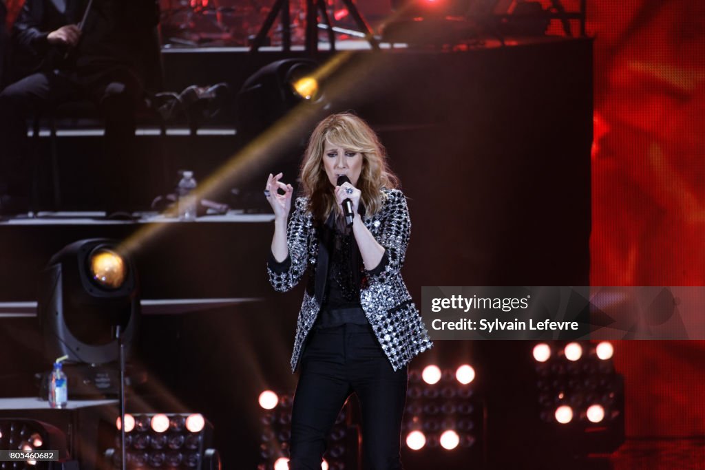 Celine Dion Performs In Lille