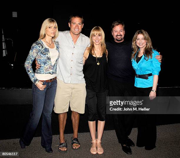 Marla Maples, Andy Baldwin, Deborah Gibson, Howard Fine and Cynthia Bain attend the Hollywood Camp Electric Youth Auditions at the Howard Fine...