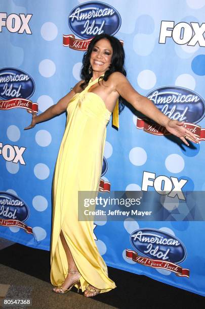 Musician Sheila E. Arrives at the taping of Idol Gives Back held at the Kodak Theatre on April 6, 2008 in Hollywood, California.