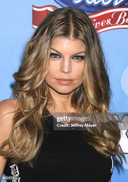 Singer Fergie arrives at the taping of Idol Gives Back held at the Kodak Theatre on April 6, 2008 in Hollywood, California.
