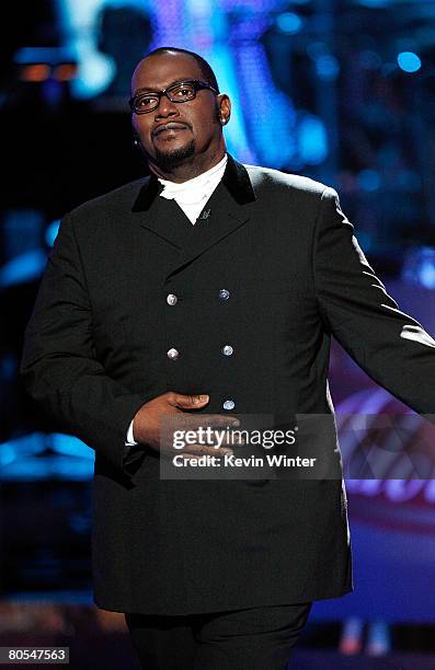 American Idol judge Randy Jackson onstage during the taping of Idol Gives Back held at the Kodak Theatre on April 6, 2008 in Hollywood, California....