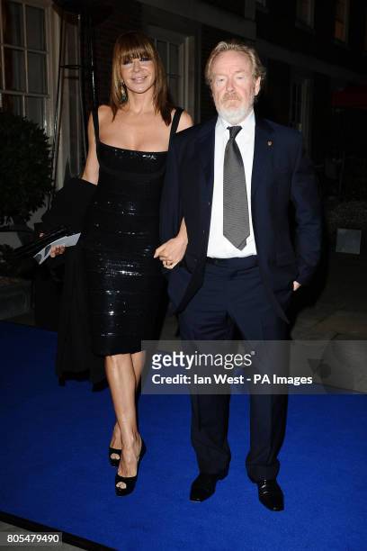 Ridley Scott and Giannina Facio arrive for the London Film Festival Awards at Temple's Inn in London.