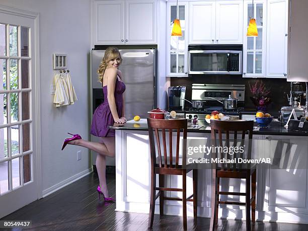 Actress Andrea Bowen poses at a portrait session at her Los Angeles, California home. Make-Up: Miriam Vulnick/Exclusive Artists; Hair: Steve...