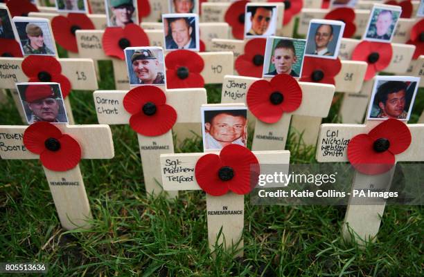 The faces of the five British soldiers who died in Afghanistan on Tuesday , Corporal Steven Boote, Warrant Officer Class 1 Darren Chant, Sergeant...