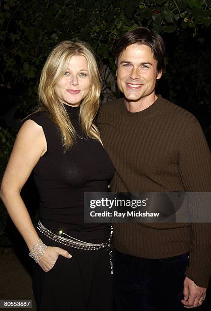 Sheryl Lowe and Rob Lowe