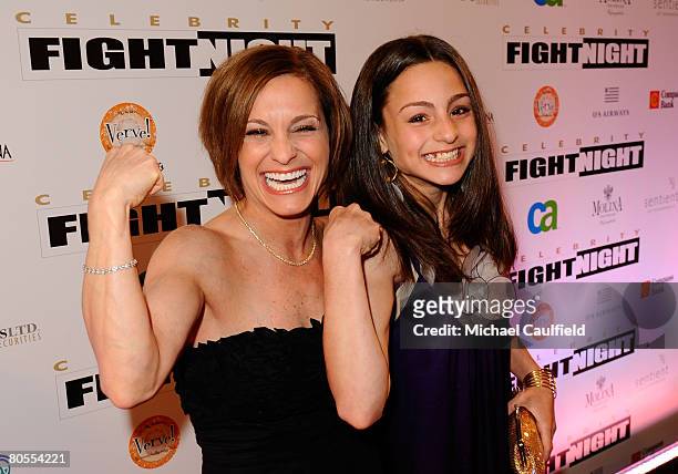 Gymnast Mary Lou Retton and daughter arrive to Muhammad Ali's Celebrity Fight Night XIV at the JW Marriott Desert Ridge Resort & Spa on April 5, 2008...