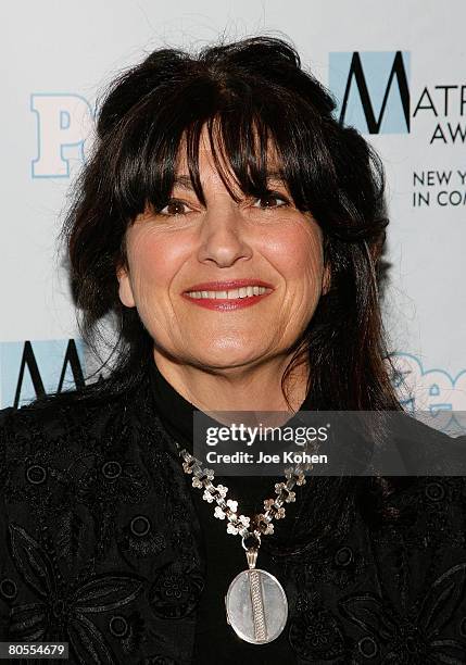 Editor-in-Chief of Gourmet Magazine Ruth Reichl arrives at the 2008 Matrix Awards Luncheon held at the Waldorf Astoria Hotel on April 7, 208 in New...