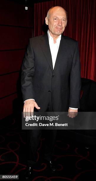 Of the McLaren Group Ron Dennis attends the Harpers Bazaar dinner for George Clooney hosted by editor Lucy Yeomans, at L'Atelier de Joel Robuchon...