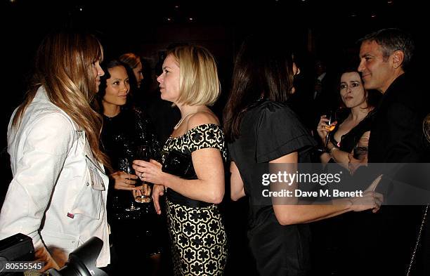 Supermodel Elle Macpherson, actress Gina Bellman, actress Thandie Newton, television presenter Mariella Frostrup, actress Helena Bonham Carter and...