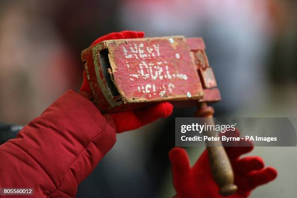 Football Fan With Rattle 125 Fan Rattle Stock Photos, High-Res Pictures, and Images - Getty Images