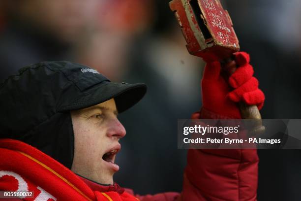 Football Fan With Rattle 271 Football Rattle Stock Photos, High-Res Pictures, and Images - Getty ...