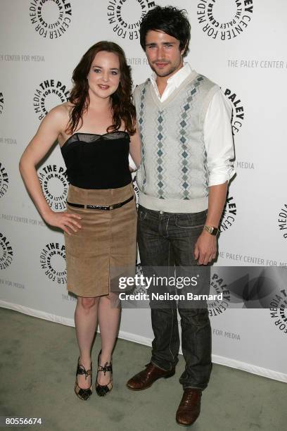 Actors April Matson and Matt Dallas attend The Payley Center for Media Presents This April 2008: Kyle XY at The Paley Center on April 7, 2008 in...