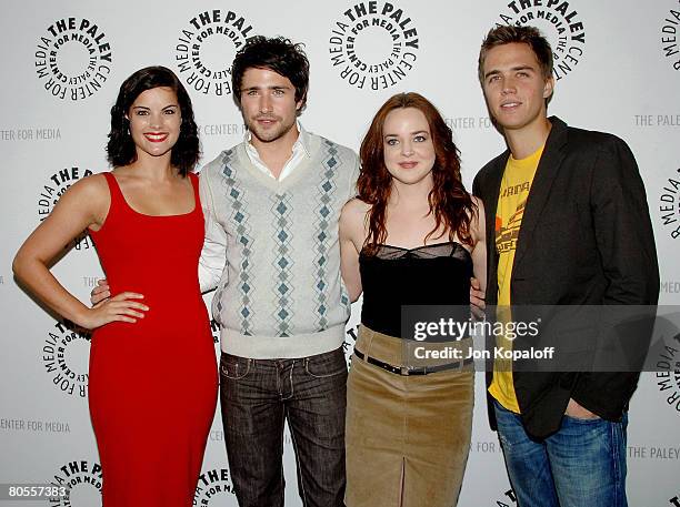 Actress Jaimie Alexander, actor Matt Dallas, actress April Matson and actor Chris Olivero arrive at "Kyle XY" presented by The Paley Center Events...