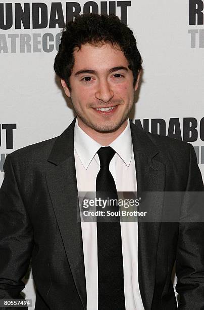 Actor Jason Fuchs attends the 2008 Roundabout Theatre Company "Feeling Groovy: Pop Songs of the 60's" at Roseland Ballroom April 7, 2008 in New York...