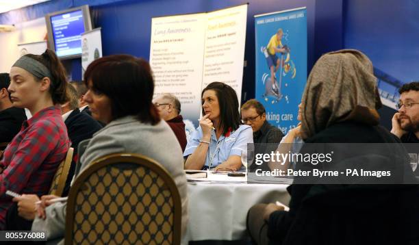 General view at the launch of the Everton Premier League Men's Health project aimed at helping men aged between 18 and 35 years lead a more positive...