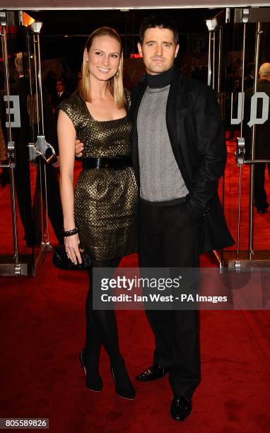 Tom Chambers and Clare Harding arriving for the world premiere and Royal film performance of The Lovely Bones at the Odeon Leicester Square, London.