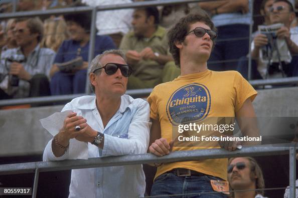 American Actor Paul Newman And His Son Scott Newman Attend The News american-actor-paul-newman-and-his-son-scott-newman-attend-the-news