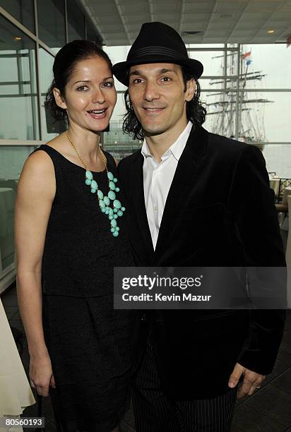 Actress Jill Hennessy and Paolo Mastropietro attend the Food Bank For New York City's 5th Annual Can-Do Awards Dinner at Abigail Kirsch's Pier Sixty...