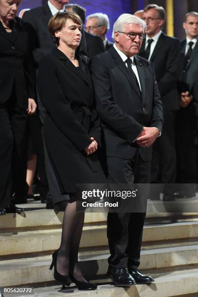 President Frank-Walter Steinmeier during a requiem for former German Chancellor Helmut Kohl at Speyer cathedral on July 1, 2017 in Speyer, Germany....