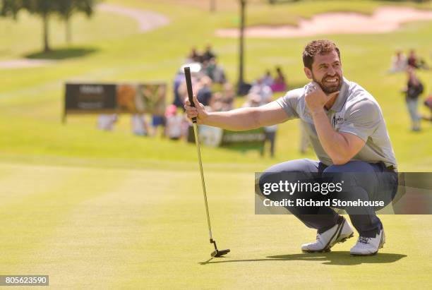 July 02: Kelvin Fletcher on day two of the Celebrity Cup at Celtic Manor Resort on July 2, 2017 in Newport, Wales.