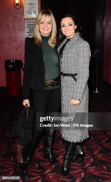 Twiggy and Flavia Cacace at the aftershow party, for the Here Come The Girls tour at the HMV Hammersmith Apollo in London.