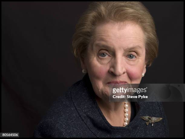 Former Secretary of State and U.S. Ambassador to the U.N., Madeline Albright is photographed for Time Magazine.