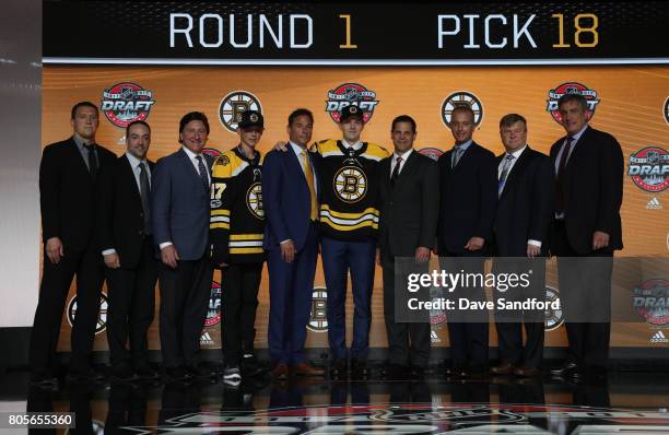 Director of hockey operations and analytics Ryan Nadeau, executive director of player personnel John Ferguson, draft runner, head coach Bruce...