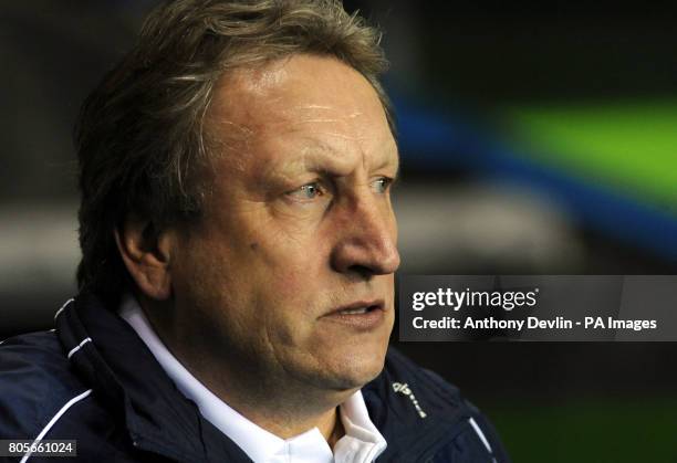 Crystal Palace manager Neil Warnock looks on during the Coca-Cola Championship match at the Madejski Stadium, Reading.