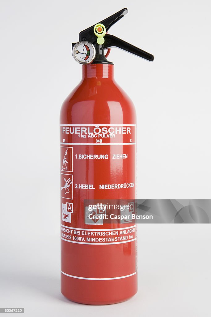 A fire extinguisher