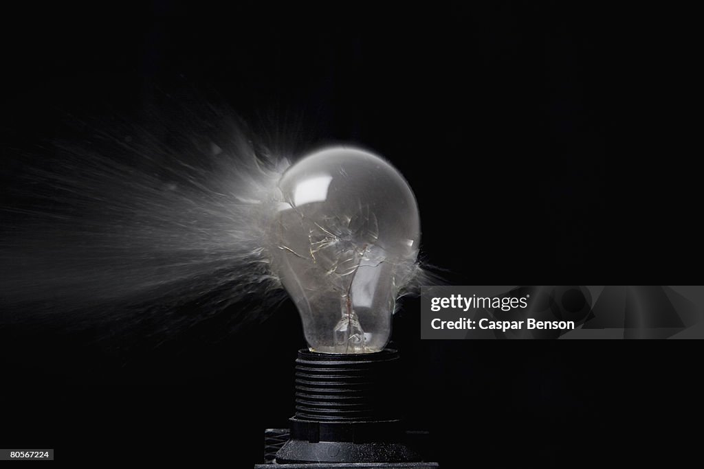 An Exploding Light Bulb High-Res Stock Photo - Getty Images