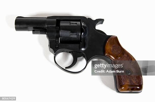 studio shot of a starting gun - starter pistol stock pictures, royalty-free photos & images