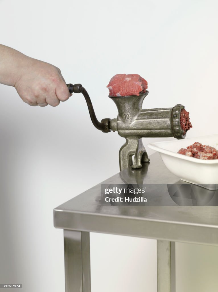 An old fashioned mincer