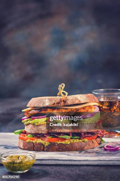 club sandwich - club sandwich stockfoto's en -beelden