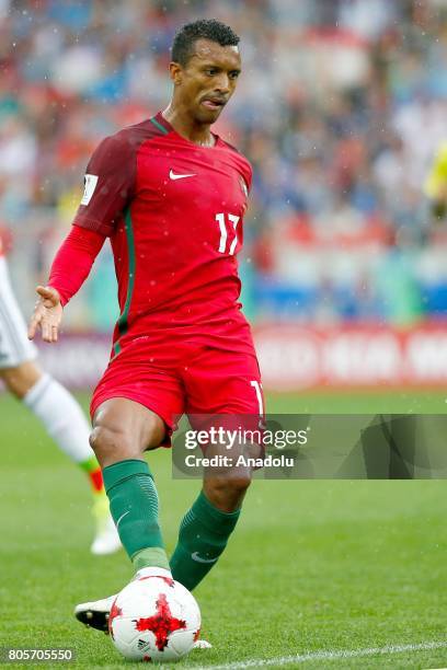 Nani of Portugal in action during the FIFA Confederations Cup Russia 2017 Play-Off for Third Place between Portugal and Mexico at Spartak Stadium on...