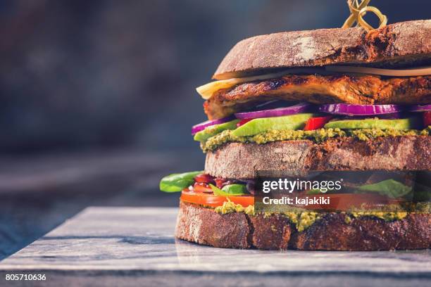 club sandwich - gourmet chicken stock pictures, royalty-free photos & images