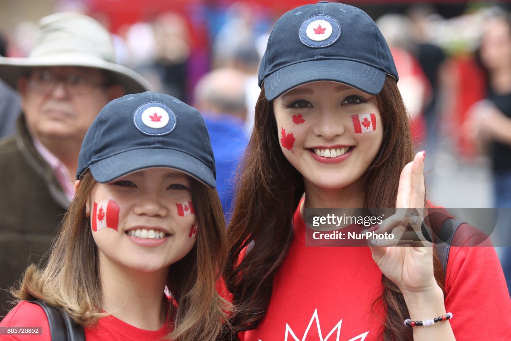 Canadians celebrate Canada Day and the 150th birthday of Canada