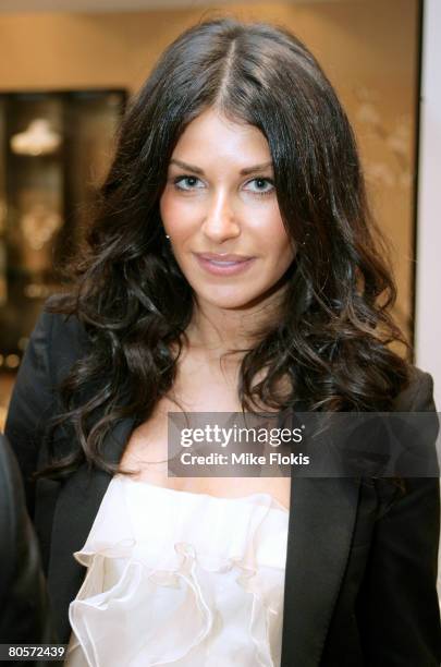 Designer Camilla Freeman-Topper attends an intimate soiree for Lancome's "Secret de Vie" at Jan Logan Double Bay on April 9, 2008 in Sydney,...