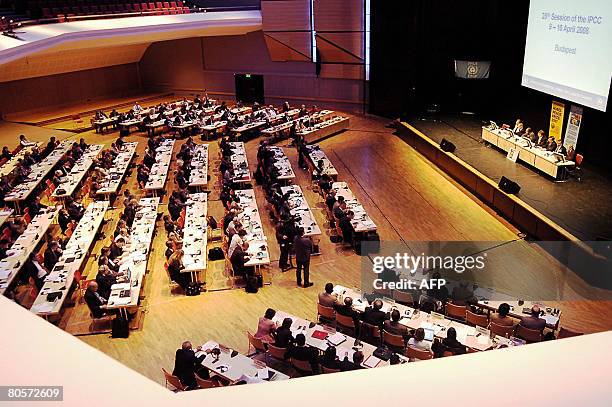 General view of the 28th session of the Nobel Peace Prize winner organization, the Intergovernmental Panel on Climate Change in Budapest Convent...