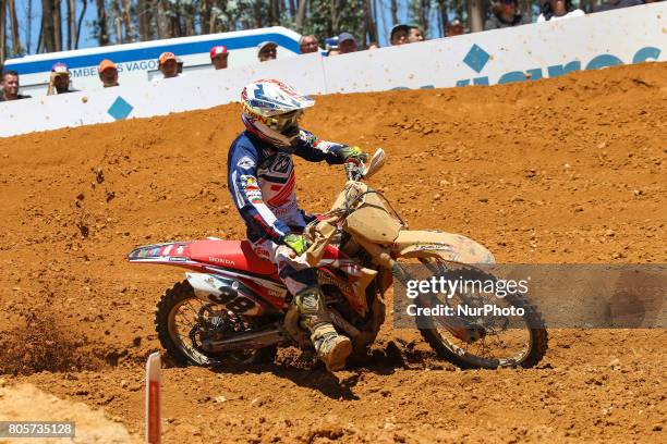 Sandro Peixe in Honda in action during the MXGP World Championship 2017 Race of Portugal, Agueda, July 2, 2017.