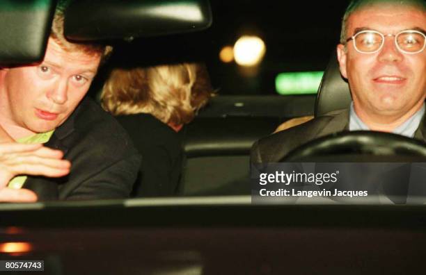 Photo taken by Jacques Langevin in Paris on the night of August 31, 1997 shows Diana Princess of Wales , her bodyguard Trevor Rees-Jones and driver...