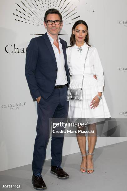 Michel Hazanavicius and Berenice Bejo attend the "Chaumet Est Une Fete" : Haute Joaillerie Collection Launch as part of Haute Couture Paris Fashion...