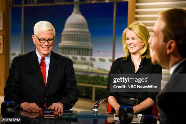 Pictured: Hugh Hewitt, Host, MSNBCs Hugh Hewitt and Katty Kay, Anchor, BBC World News America appear on "Meet the Press" in Washington, D.C., Sunday,...