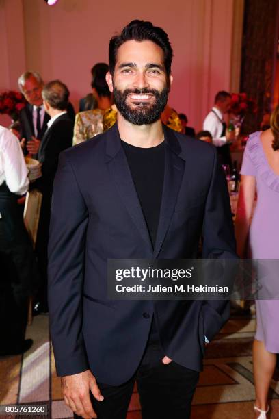 Tyler Hoechlin attends the amfAR Paris Dinner 2017 at Le Petit Palais on July 2, 2017 in Paris, France.