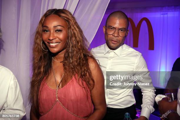 Cynthia Bailey and Al Reynolds attend the 2017 Essence Festival on July 2, 2017 in New Orleans, Louisiana.