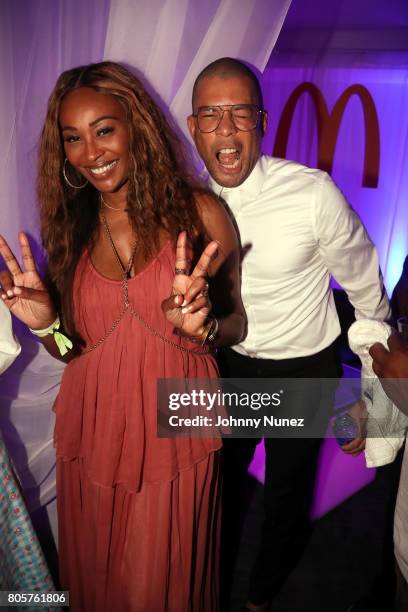 Cynthia Bailey and Al Reynolds attend the 2017 Essence Festival on July 2, 2017 in New Orleans, Louisiana.